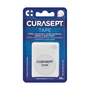 Curasept Classic Floss Wax Clorex – Waxed Dental Floss for Daily Plaque Removal
