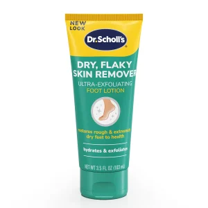 Dr Scholl’s Dry Flaky Skin Remover – Ultra Exfoliating Foot Lotion for Smoother Feet
