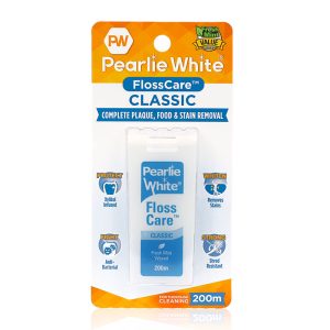 Pearlie White Floss Care Advanced Waxed Floss Mint 200m – Smooth Glide, Long-Lasting Value & Daily Gum Care