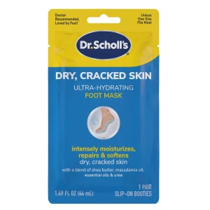 Dr Scholl’s Dry Cracked Skin Ultra Hydrating Foot Mask – Intensive Moisture Therapy for Soft Smooth Feet