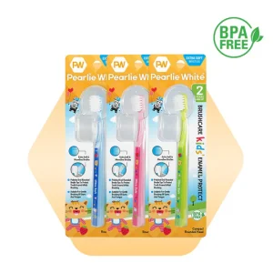 Pearlie White Kids Enamel Protect Toothbrush Triple Pack – Gentle Protection for Growing Smiles